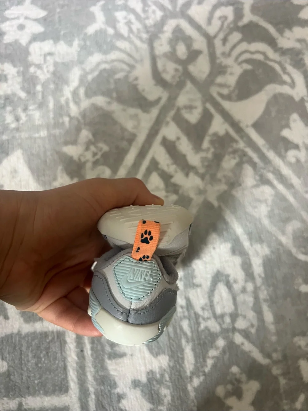 Nike Max 90 Crib SE (CB) Baby Bootie Toddler White Infant Soft Bottom shoes 2c
